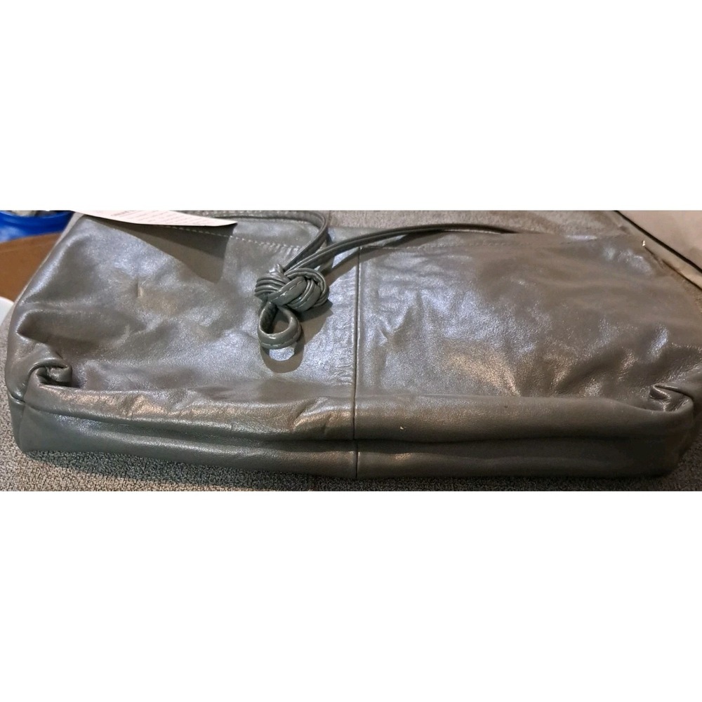 Vintage Reem Gray Genuine Leather Handbag Buttery Soft New With Tags Unused - Picture 6 of 7